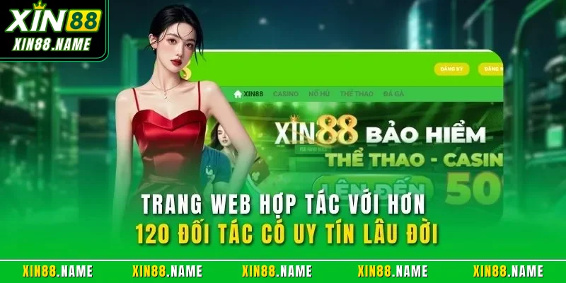 Trang web hợp tác với hơn 120 đối tác có uy tín lâu đời